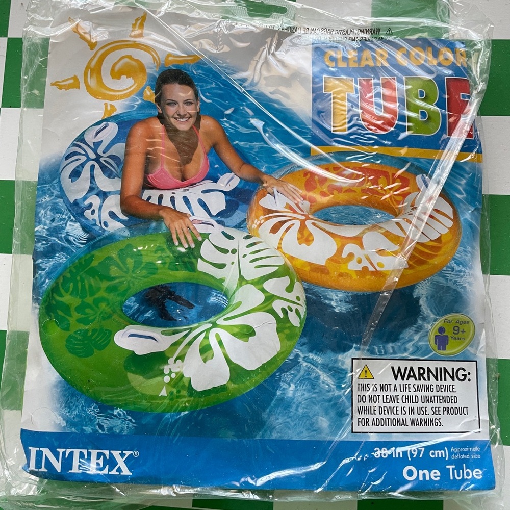 Intex Kids Floral Swim Tube - Green